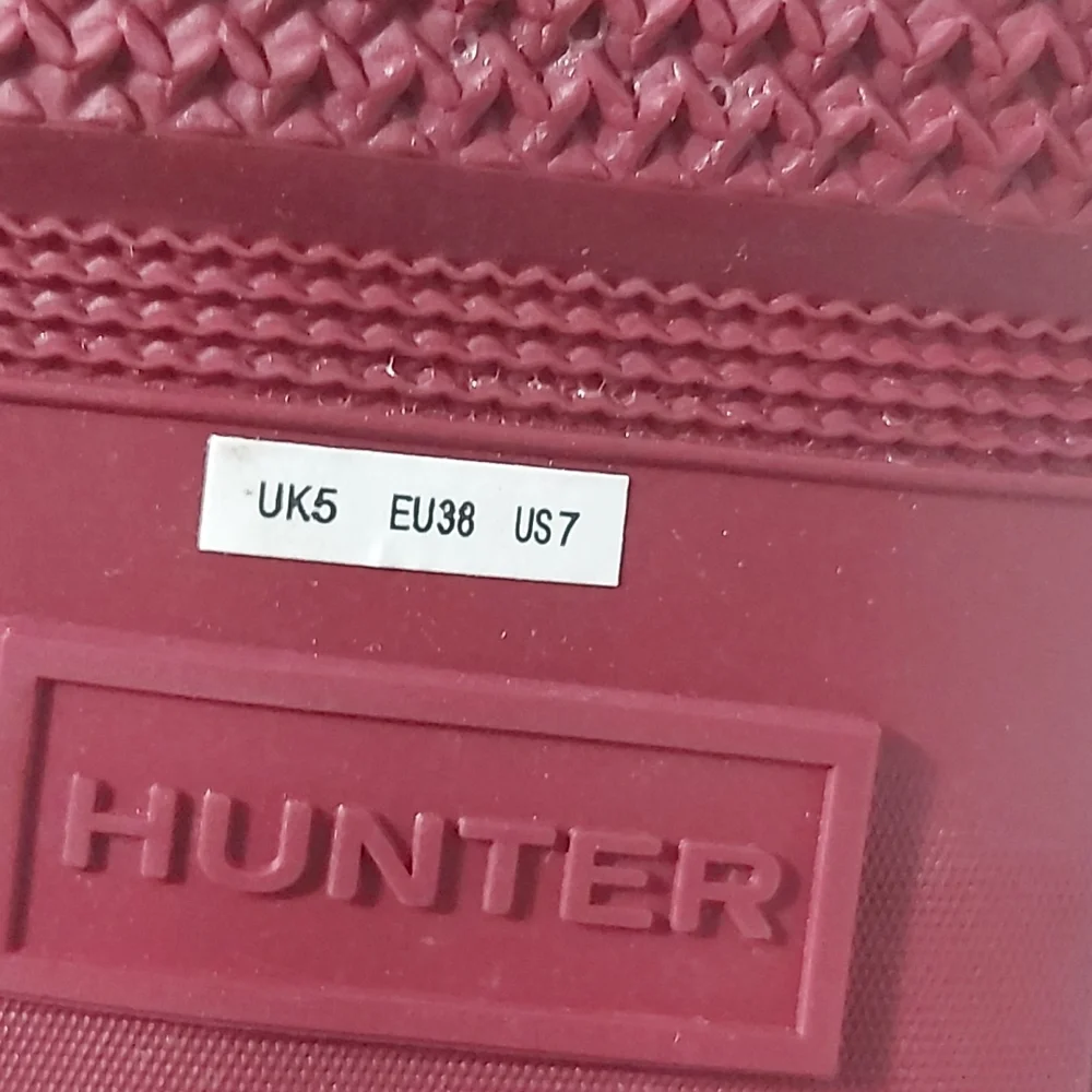 Hunter Boots (Ankle) Size 7 Deep Pink *EUC* - Picture 12 of 12